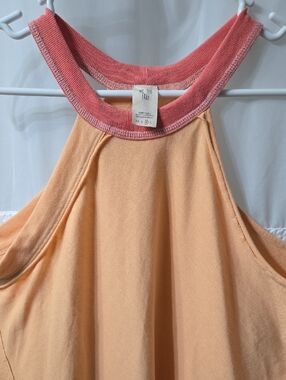 We The Free Peach Tank with Coral Trim Racerback